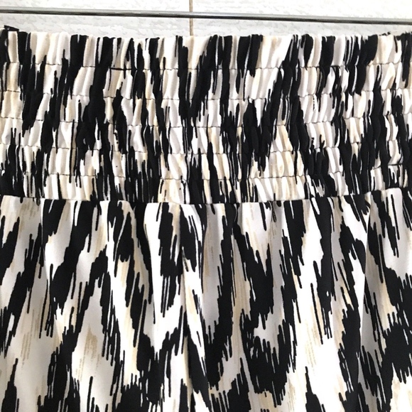 Cache Black White Metallic Wide Leg Pants - Picture 6 of 8